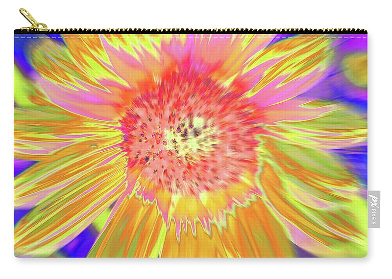 Sunflowers Zip Pouch featuring the photograph Sunsweet by Cris Fulton