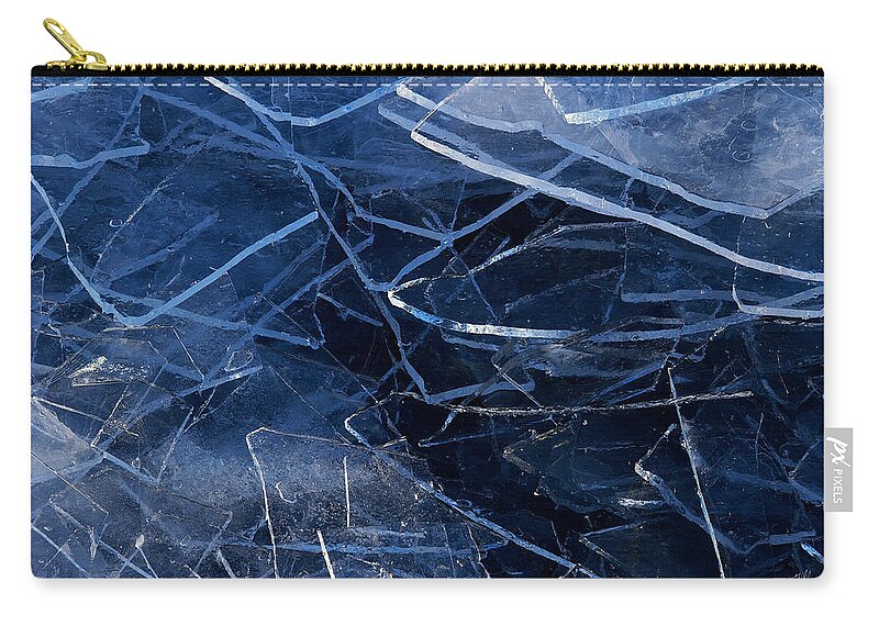 Lake Superior Zip Pouch featuring the photograph Superior Ice by Doug Gibbons
