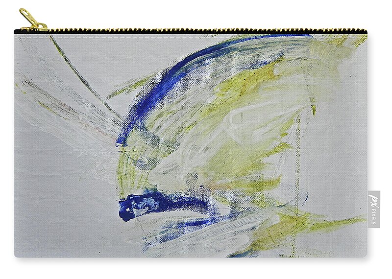 Abstract Zip Pouch featuring the painting Surprise by Judith Redman