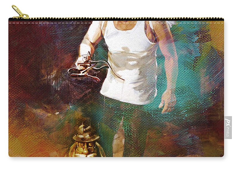 Surreal Zip Pouch featuring the painting Surreal Art by Gull G