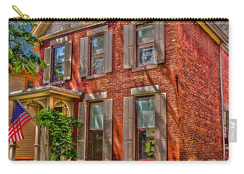 Susan B Anthony House Zip Pouch featuring the photograph Susan B Anthony House by William Norton