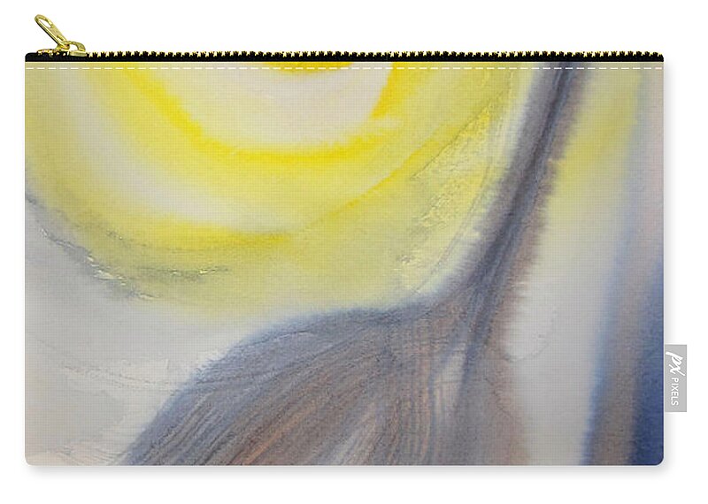 Broom Zip Pouch featuring the painting Sweeping clean by Suzy Norris