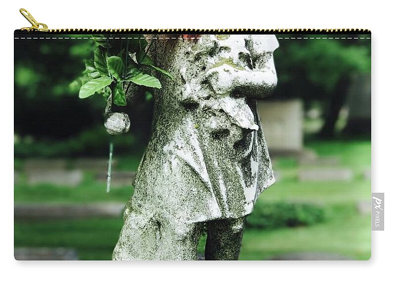 Tombstone Zip Pouch featuring the photograph Sweet Caroline by Michael Krek