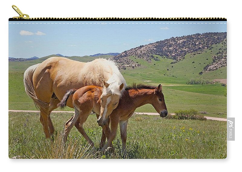 Wyoming Carry-all Pouch featuring the photograph Sweet Comfort by Amanda Smith