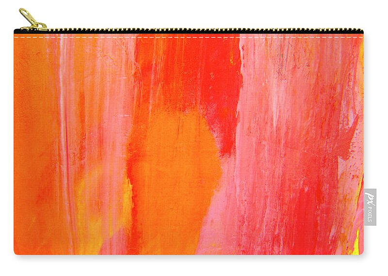 Abstract Painting Zip Pouch featuring the painting Sweet Love by Catalina Walker
