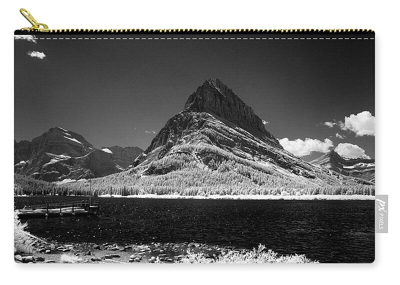 Mcdonald Lake Zip Pouch featuring the photograph Swiftcurrent Lake 5 by Lee Santa