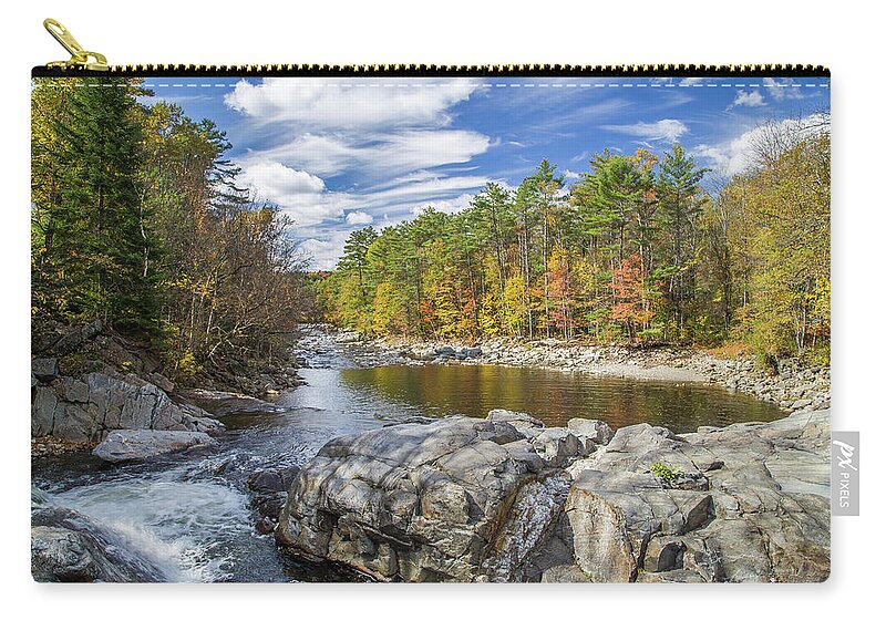 River Zip Pouch featuring the photograph Swiftwater Scene by Kevin Craft