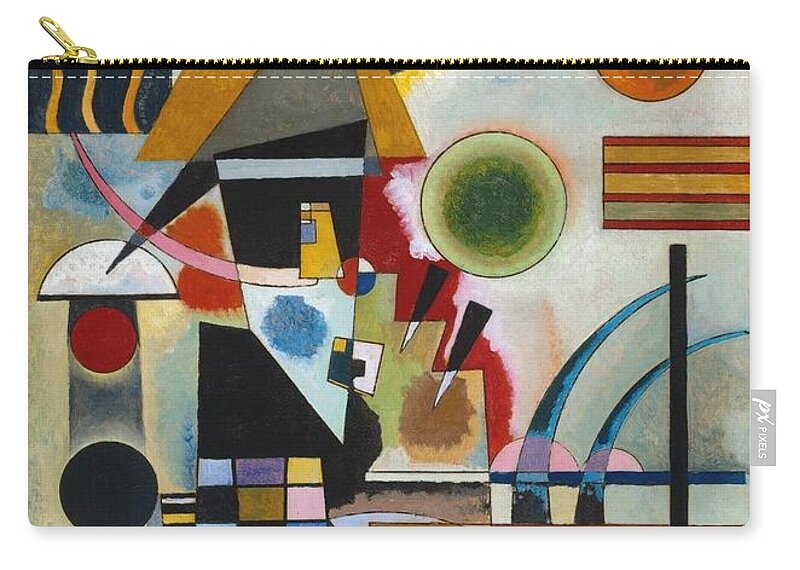 Wassily Kandinsky 1866�1944  Swinging Schaukeln Carry-all Pouch featuring the painting Swinging Schaukeln by Wassily Kandinsky