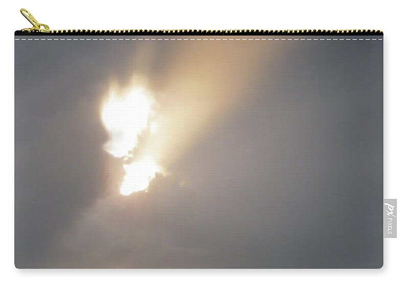 Sylt Angel Flame Zip Pouch featuring the photograph Sylt angel flame by Heidi Sieber