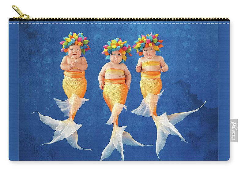 Under The Sea Carry-all Pouch featuring the photograph Synchronized Swim Team by Anne Geddes