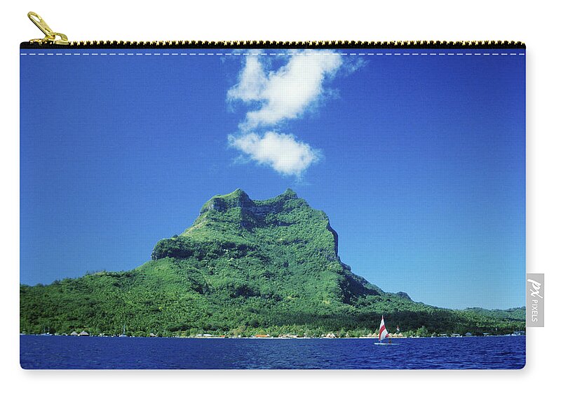 Afternoon Zip Pouch featuring the photograph Tahiti, Bora Bora by Peter Stone - Printscapes