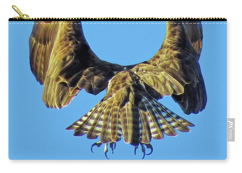 Osprey Zip Pouch featuring the photograph Tail Feathers by A H Kuusela
