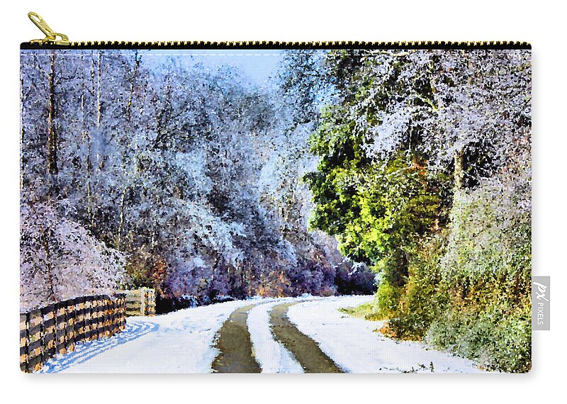 Frozen Zip Pouch featuring the photograph Take Me Home by Kristin Elmquist
