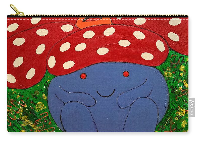 Acrylic Carry-all Pouch featuring the painting Taking A Rest by Denise Railey