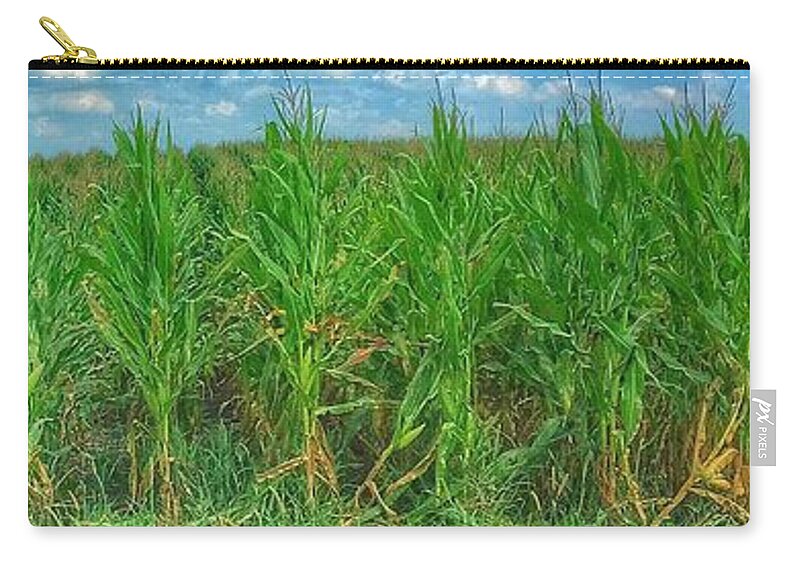  Rural Zip Pouch featuring the photograph Tall Corn by Jame Hayes