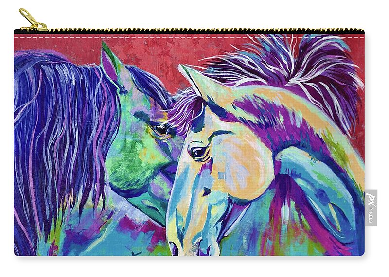  Zip Pouch featuring the painting Tallulah by Janice Westfall