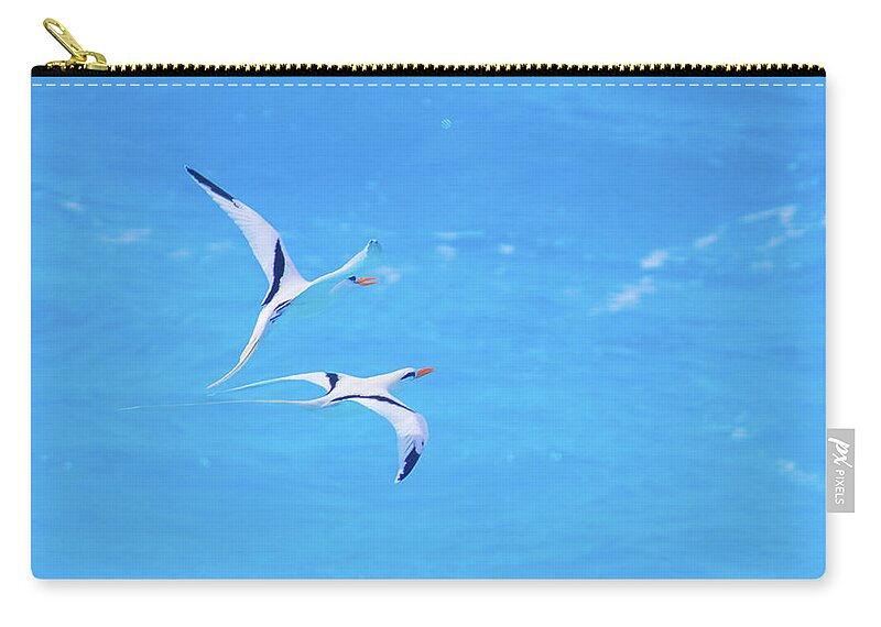 2018 Zip Pouch featuring the photograph Tangential Longtails by Jeff at JSJ Photography