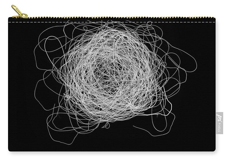 Abstract Photography Zip Pouch featuring the photograph Tangled and Twisted by Scott Norris