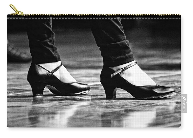 Tap Zip Pouch featuring the photograph Tap Shoes by Lauri Novak