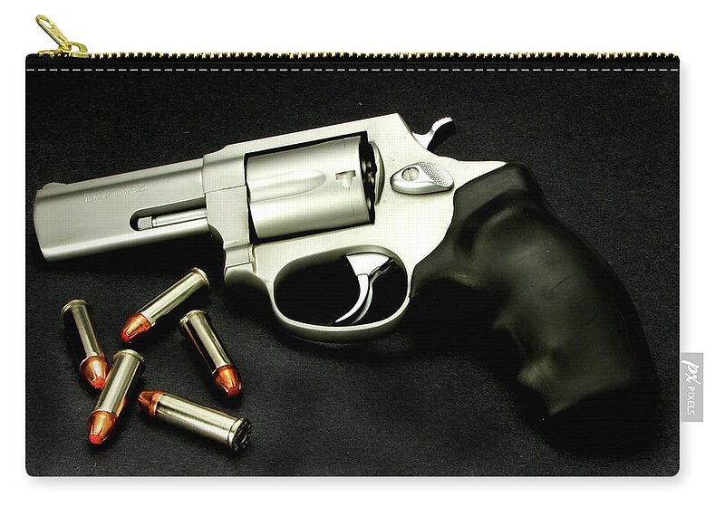 Pistol Zip Pouch featuring the photograph Tarus .38 Special by Ron Roberts