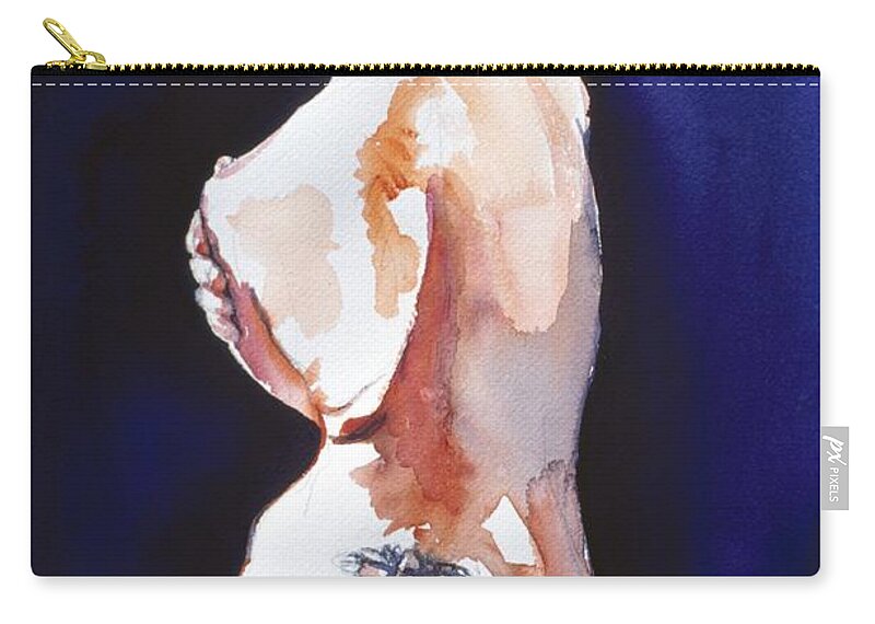Full Body Zip Pouch featuring the painting Tattoo by Barbara Pease