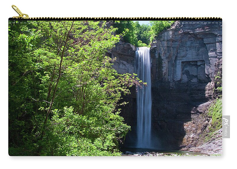 Water Zip Pouch featuring the photograph Taughannock Falls 0466 by Guy Whiteley