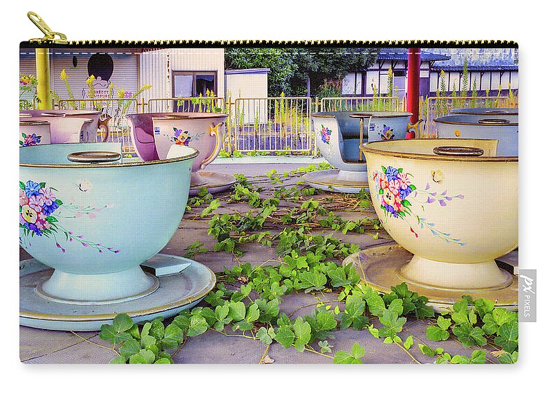 Tea Cups Zip Pouch featuring the photograph Tea Party by Dominic Piperata