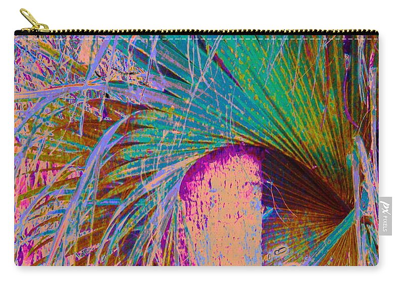 Charming Zip Pouch featuring the photograph Techni Frond by Priscilla Batzell Expressionist Art Studio Gallery