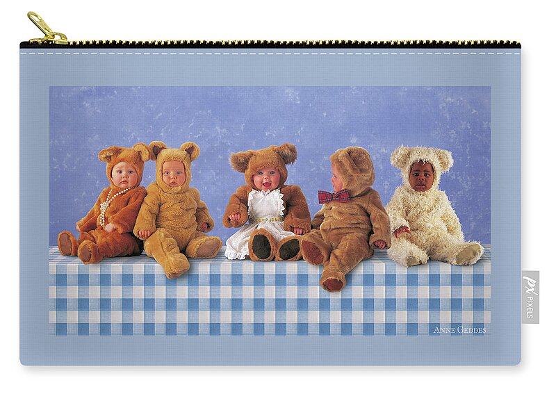 Picnic Carry-all Pouch featuring the photograph Teddy Bears Picnic by Anne Geddes