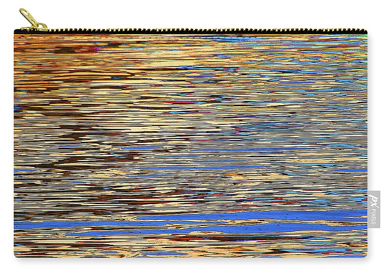 Tempe Town Lake Evening Reflection Zip Pouch featuring the digital art Tempe Town Lake Evening Reflection by Tom Janca
