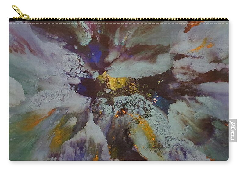 Abstract Carry-all Pouch featuring the painting Tenacity by Soraya Silvestri