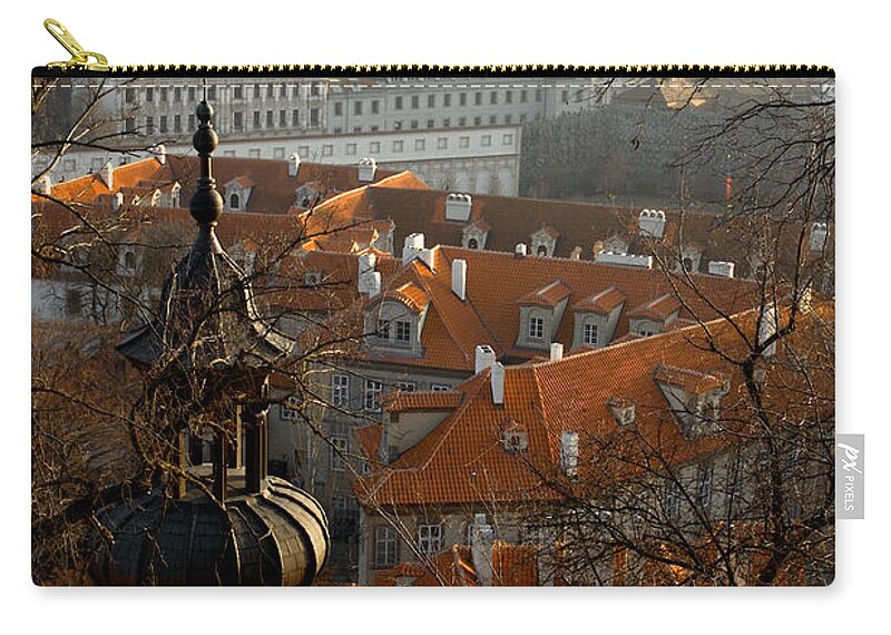 Lawrence Zip Pouch featuring the photograph Terracotta Crowns by Lawrence Boothby