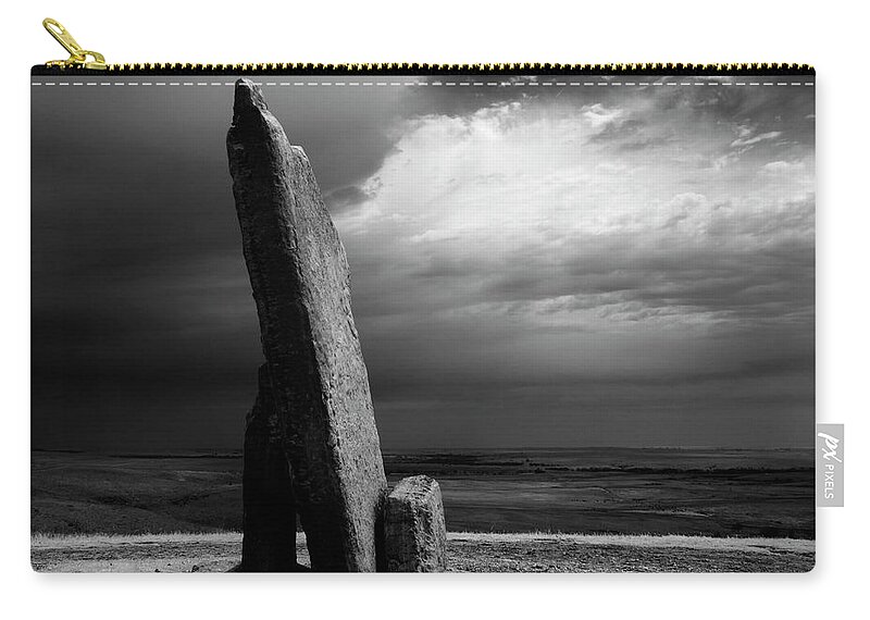 Teter Rock Zip Pouch featuring the photograph Teter Infrared by Brian N Duram
