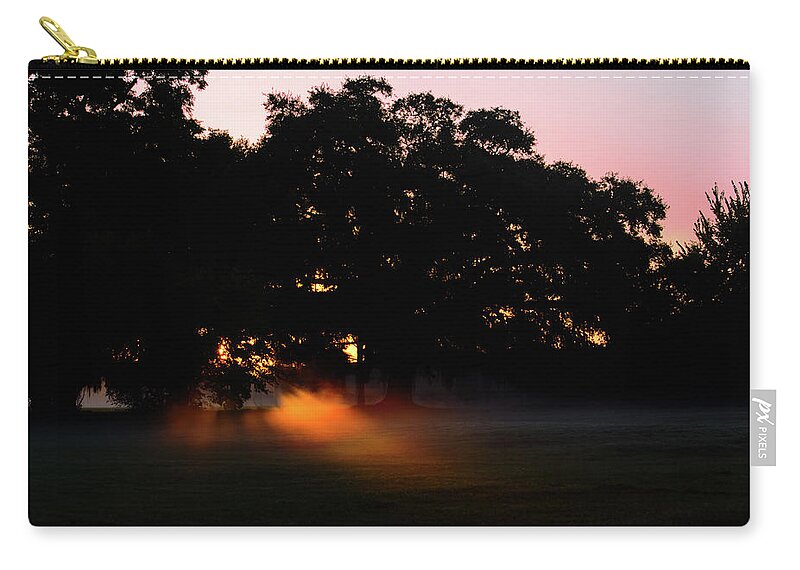 Sunrise Zip Pouch featuring the photograph Texas Summer Sunrise by Tikvah's Hope