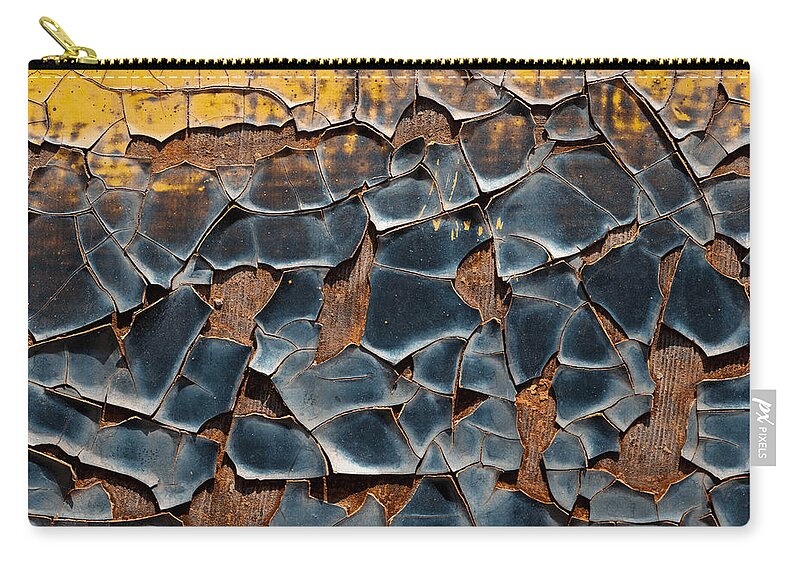 Texture Zip Pouch featuring the photograph Texture 1 by Carrie Hannigan