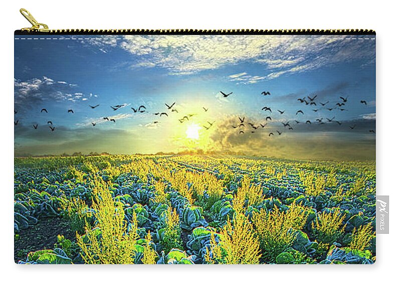 Clouds Zip Pouch featuring the photograph That Voices Never Shared by Phil Koch