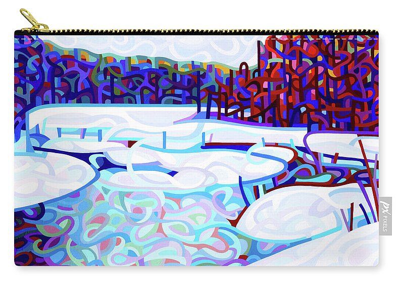 Fine Art Carry-all Pouch featuring the painting Thaw by Mandy Budan