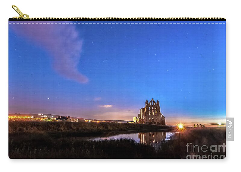 England Zip Pouch featuring the photograph The Abbey by Mariusz Talarek