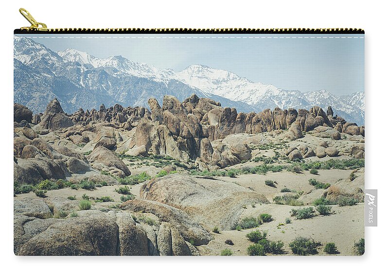 California Zip Pouch featuring the photograph The Alabama Hills by Margaret Pitcher
