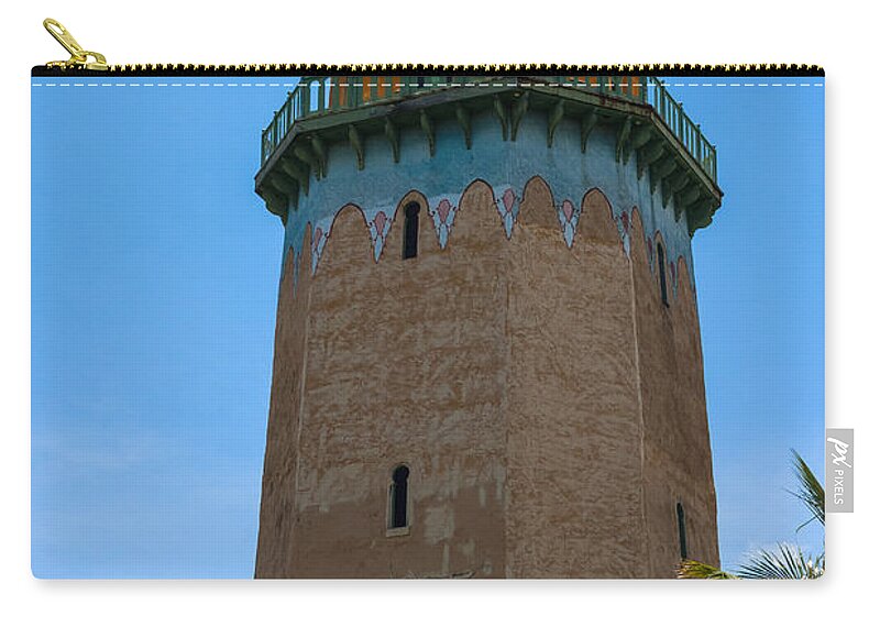 Alhambra Water Tower Zip Pouch featuring the photograph The Alhambra Water Tower by Ed Gleichman