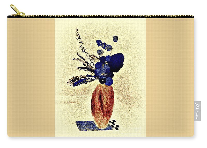 Flowers Zip Pouch featuring the painting The Arrangement by Bill OConnor