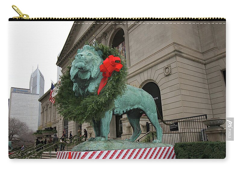 Art Institute Zip Pouch featuring the photograph The Art Institute of Chicago by Jackson Pearson