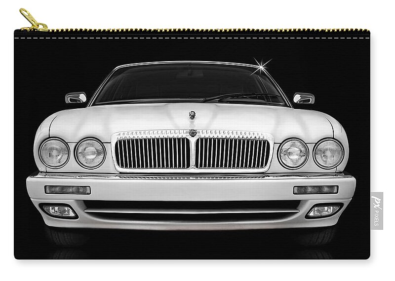 1996 Xj Vanden Plas Jaguar Zip Pouch featuring the photograph The Art Of Performance by Iryna Goodall