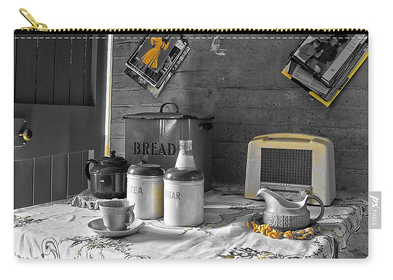 Tea-time Carry-all Pouch featuring the photograph The Art of Welfare. Tea time. by Elena Perelman
