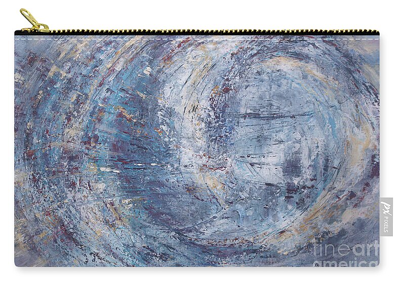 Abstract Zip Pouch featuring the painting The Awakening by Valerie Travers