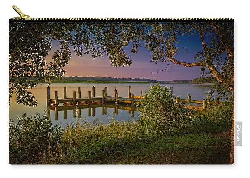 Photograph Zip Pouch featuring the photograph The Beautiful Patuxent by Cindy Lark Hartman