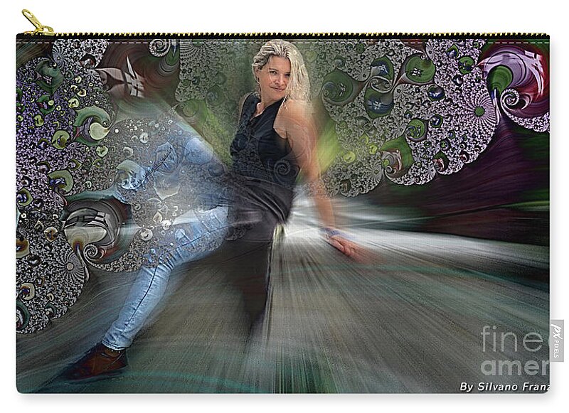 Avant-garde Zip Pouch featuring the digital art The beauty of fractals by Silvano Franzi