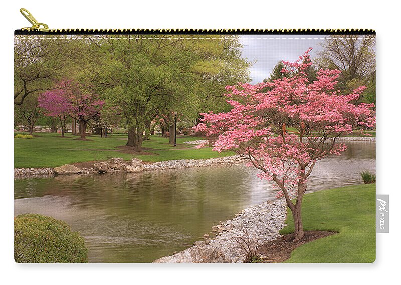 Spring Zip Pouch featuring the photograph The Beauty of Spring by Angie Tirado