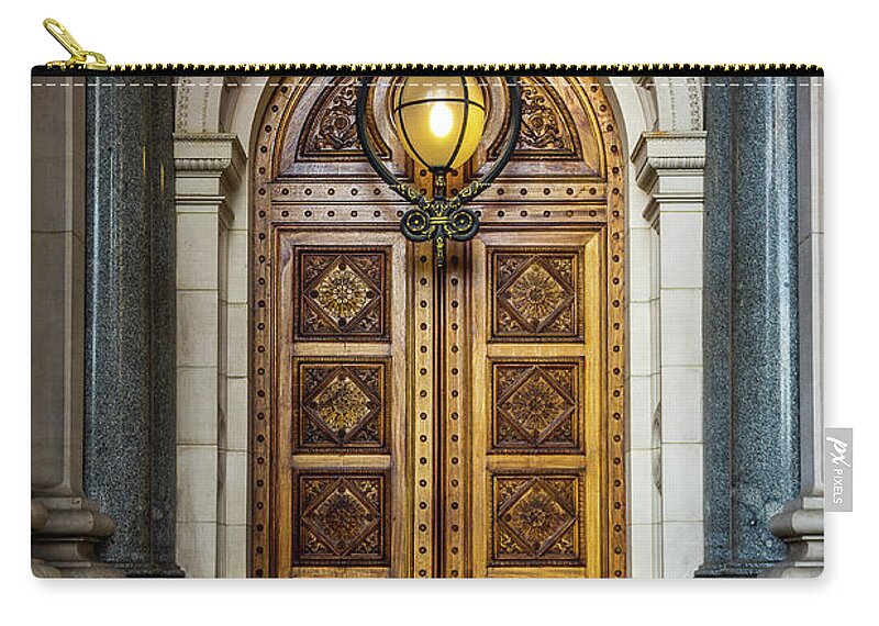 Doors Zip Pouch featuring the photograph The Big Doors by Perry Webster