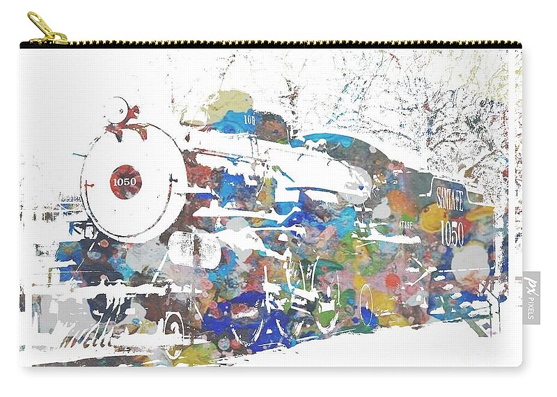 1000 Views Zip Pouch featuring the photograph The Big Train by Jenny Revitz Soper